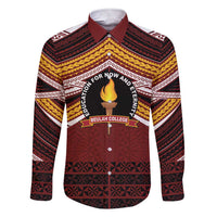 Personalised Tonga Beulah College Family Matching Short Sleeve Bodycon Dress and Hawaiian Shirt Polynesian Ngatu Tribal