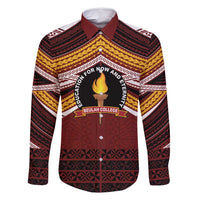 Personalised Tonga Beulah College Family Matching Summer Maxi Dress and Hawaiian Shirt Polynesian Ngatu Tribal