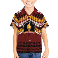 Personalised Tonga Beulah College Hawaiian Shirt Polynesian Ngatu Tribal