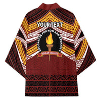 Personalised Tonga Beulah College Kimono Polynesian Ngatu Tribal - Polynesian Pride