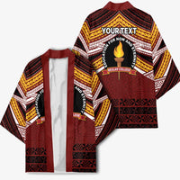 Personalised Tonga Beulah College Kimono Polynesian Ngatu Tribal - Polynesian Pride