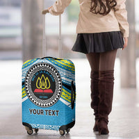 Personalised Tonga Lavengamalie College Luggage Cover Polynesian Ngatu Tribal LT9 - Polynesian Pride