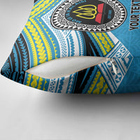 Personalised Tonga Lavengamalie College Pillow Cover Polynesian Ngatu Tribal - Polynesian Pride