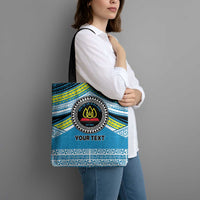 Personalised Tonga Lavengamalie College Tote Bag Polynesian Ngatu Tribal - Polynesian Pride