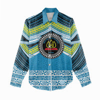 Personalised Tonga Lavengamalie College Women Casual Shirt Polynesian Ngatu Tribal