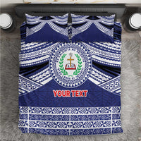 Personalised Tonga Sia'atoutai Theological College Bedding Set Polynesian Ngatu Tribal