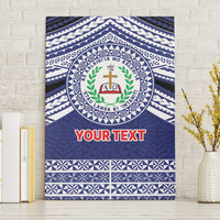 Personalised Tonga Sia'atoutai Theological College Canvas Wall Art Polynesian Ngatu Tribal