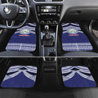 Personalised Tonga Sia'atoutai Theological College Car Mats Polynesian Ngatu Tribal