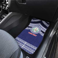 Personalised Tonga Sia'atoutai Theological College Car Mats Polynesian Ngatu Tribal