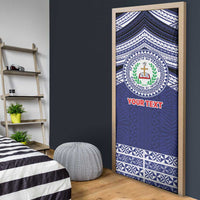 Personalised Tonga Sia'atoutai Theological College Door Cover Polynesian Ngatu Tribal - Polynesian Pride