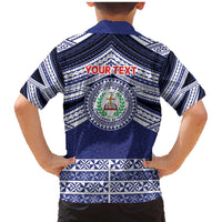 Personalised Tonga Sia'atoutai Theological College Family Matching Mermaid Dress and Hawaiian Shirt Polynesian Ngatu Tribal
