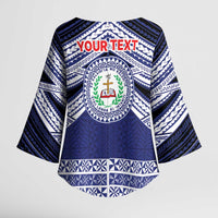 Personalised Tonga Sia'atoutai Theological College Kimono Sleeve Blouse Polynesian Ngatu Tribal - Polynesian Pride