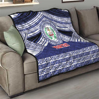 Personalised Tonga Sia'atoutai Theological College Quilt Polynesian Ngatu Tribal