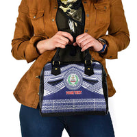 Personalised Tonga Sia'atoutai Theological College Shoulder Handbag Polynesian Ngatu Tribal