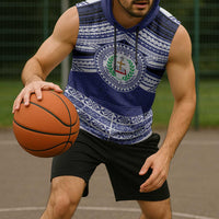 Personalised Tonga Sia'atoutai Theological College Sleeveless Hoodie Polynesian Ngatu Tribal - Polynesian Pride