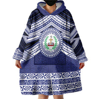 Personalised Tonga Sia'atoutai Theological College Wearable Blanket Hoodie Polynesian Ngatu Tribal