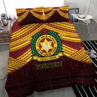 Personalised Tonga Vava'u High School Bedding Set Polynesian Ngatu Tribal
