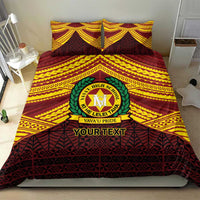 Personalised Tonga Vava'u High School Bedding Set Polynesian Ngatu Tribal