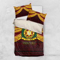 Personalised Tonga Vava'u High School Bedding Set Polynesian Ngatu Tribal