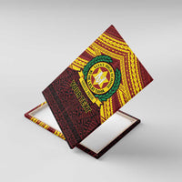 Personalised Tonga Vava'u High School Canvas Wall Art Polynesian Ngatu Tribal