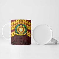 Personalised Tonga Vava'u High School Ceramic Mug Polynesian Ngatu Tribal - Polynesian Pride