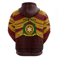 Personalised Tonga Vava'u High School Hoodie Polynesian Ngatu Tribal