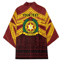 Personalised Tonga Vava'u High School Kimono Polynesian Ngatu Tribal - Polynesian Pride