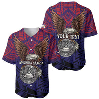 American Samoa Brave Eagle Personalized Baseball Jersey National Flag Color