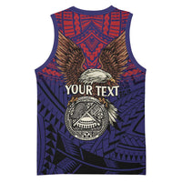 American Samoa Brave Eagle Personalized Basketball Jersey National Flag Color - Polynesian Pride