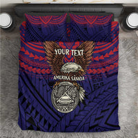 American Samoa Brave Eagle Personalized Bedding Set National Flag Color