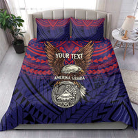 American Samoa Brave Eagle Personalized Bedding Set National Flag Color