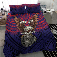 American Samoa Brave Eagle Personalized Bedding Set National Flag Color