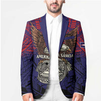 American Samoa Brave Eagle Personalized Blazer National Flag Color - Polynesian Pride