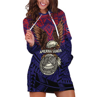 American Samoa Brave Eagle Personalized Hoodie Dress National Flag Color