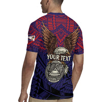 American Samoa Brave Eagle Personalized Rugby Jersey National Flag Color