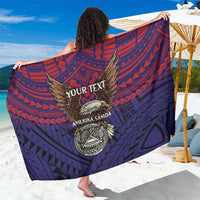 American Samoa Brave Eagle Personalized Sarong National Flag Color