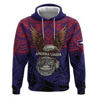 American Samoa Brave Eagle Personalized Zip Hoodie National Flag Color