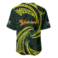 American Samoa Manua Cession Day Personalized Baseball Jersey Polynesian Wave Style