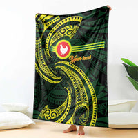 American Samoa Manua Cession Day Personalized Blanket Polynesian Wave Style