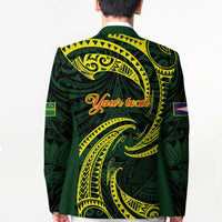 American Samoa Manua Cession Day Personalized Blazer Polynesian Wave Style - Polynesian Pride