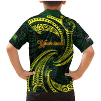 American Samoa Manua Cession Day Personalized Family Matching Mermaid Dress and Hawaiian Shirt Polynesian Wave Style