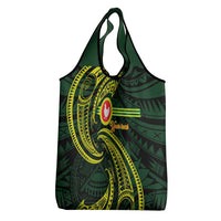 American Samoa Manua Cession Day Personalized Grocery Bag Polynesian Wave Style