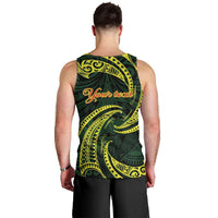 American Samoa Manua Cession Day Personalized Men Tank Top Polynesian Wave Style