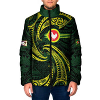 American Samoa Manua Cession Day Personalized Padded Jacket Polynesian Wave Style - Polynesian Pride