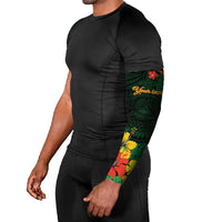 American Samoa Manu'atele Personalized Arm Sleeves Manua Island Hibiscus Flowers - Polynesian Pride