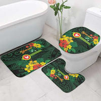 American Samoa Manu'atele Personalized Bathroom Set Manua Island Hibiscus Flowers - Polynesian Pride