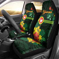 American Samoa Manu'atele Personalized Car Seat Cover Manua Island Hibiscus Flowers
