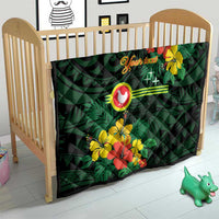 American Samoa Manu'atele Personalized Quilt Manua Island Hibiscus Flowers