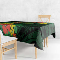 American Samoa Manu'atele Personalized Tablecloth Manua Island Hibiscus Flowers