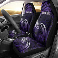 Manua Segaula American Samoa High School Personalized Car Seat Cover Polynesian Wave Style